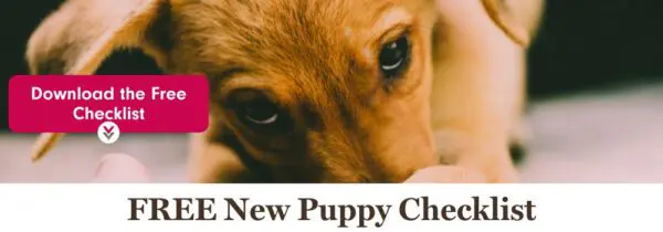 FREE Checklist For New Puppy 