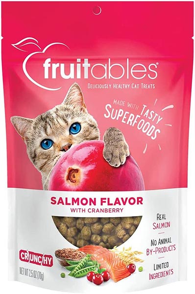 Photo of a pack of Fruitables Crunchy Cat Treats