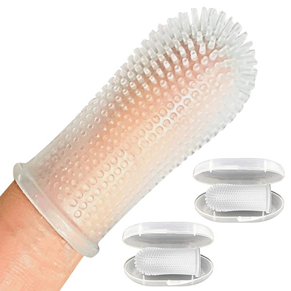 Photo of a Jasper 360 Dog Fingerbrush Toothbrush Kit
