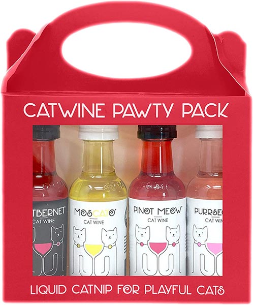 Photo of a pack of PetWineShop Cat Wine Pawty Pack
