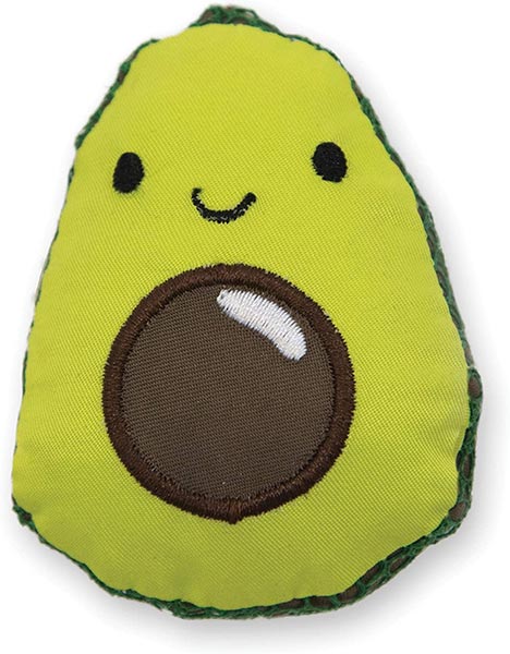 Photo of an avocado catnip toy